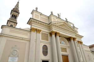 Alessandria Cathedral. Cathedral of the Piedmontese city of Alessandria. Stock photos. - MyVideoimage.com | Foto stock & Video footage