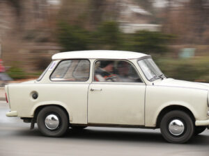 Ancient Trabant car. - MyVideoimage.com