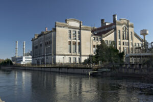 Ancient Turbigo power station, located along the Naviglio Grande. - MyVideoimage.com