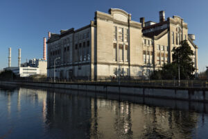 Ancient Turbigo power station, located along the Naviglio Grande. - MyVideoimage.com