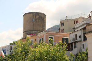 Ancient defensive tower in Forio, on the island of Ischia. The towers served as sighting points for enemies arriving from the sea. - MyVideoimage.com