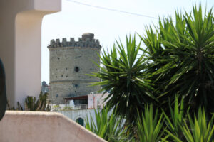 Ancient defensive tower in Forio, on the island of Ischia. The towers served as sighting points for enemies arriving from the sea. - MyVideoimage.com