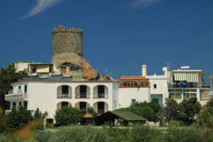 Ancient defensive tower in Forio, on the island of Ischia. The towers served as sighting points for enemies arriving from the sea. - MyVideoimage.com