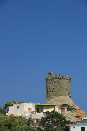 Ancient defensive tower in Forio, on the island of Ischia. The towers served as sighting points for enemies arriving from the sea. - MyVideoimage.com