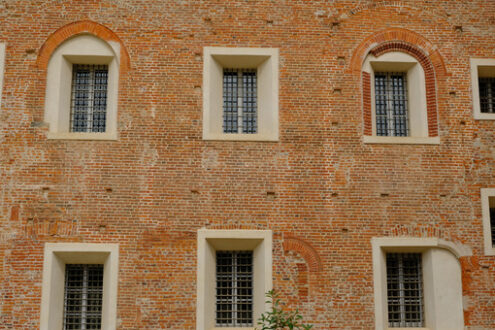 Ancient windows. Ancient windows on the castle walls. Stock photos. - MyVideoimage.com | Foto stock & Video footage