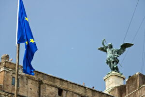 Angelo a Roma. Castel Sant’Angelo o mausoleo di Adriano. - MyVideoimage.com | Foto stock & Video footage