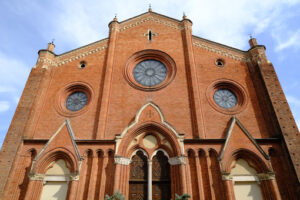 Asti Cathedral. Gothic Cathedral of Santa Maria Assunta in Asti. Stock photos. - MyVideoimage.com | Foto stock & Video footage