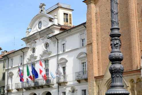 Asti town all. Asti town hall.  Stock photos. - MyVideoimage.com | Foto stock & Video footage