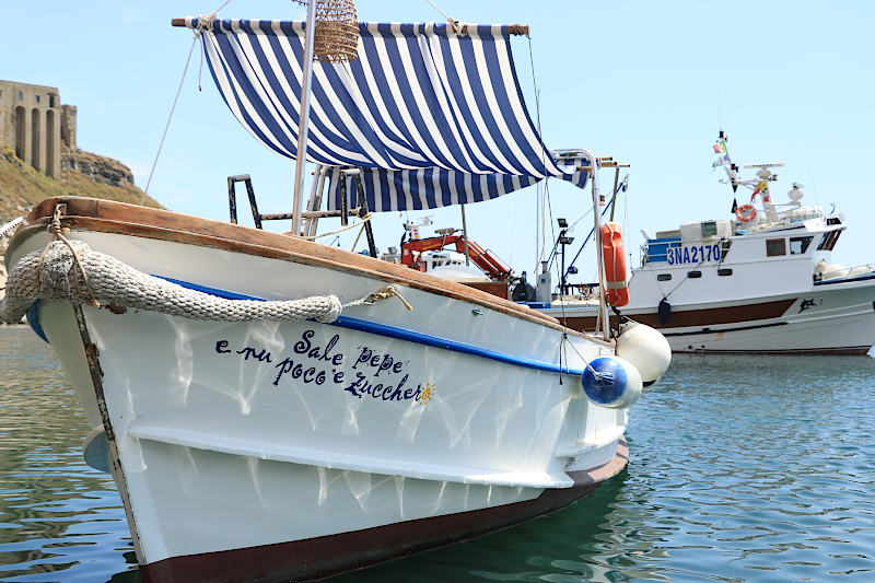 Procida 2022. Boat. Italian culture capital