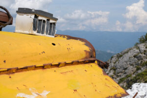 Battery broken. Environmental pollution with an old broken battery. Stock photos. - MyVideoimage.com | Foto stock & Video footage