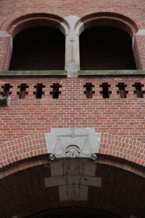 Berlage building. Building designed by the great Dutch architect. Beurs van Berlag - MyVideoimage.com | Foto stock & Video footage