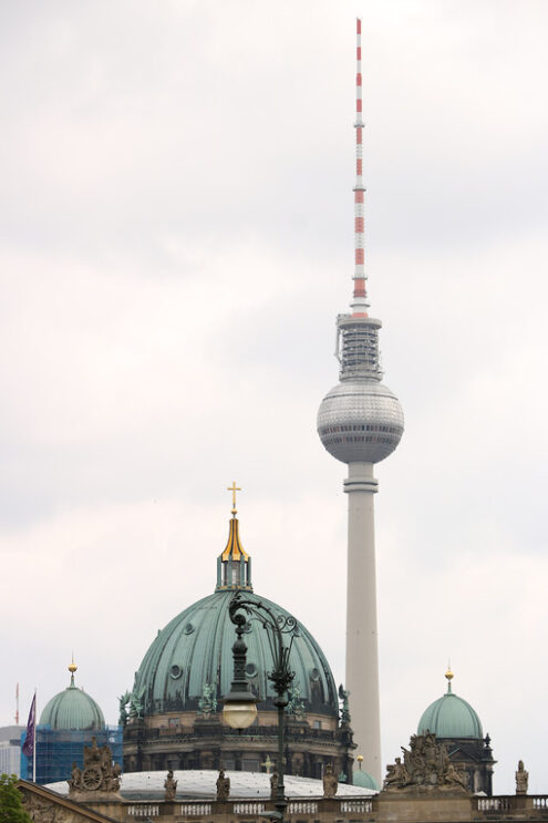 Berlin, Germany, 13 June 2018. The sphere of the Berlin television. Foto Berlino.