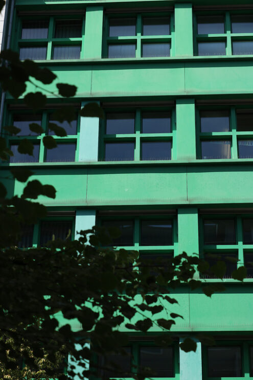 Berlin. 06/14/2008. A modern building with a green facade - MyVideoimage.com