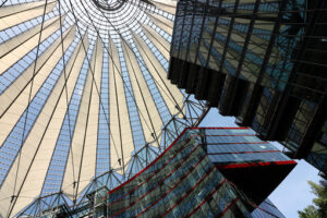 Berlin. 06/14/2018. Modern architecture of the Sony Center at Potsdamer Platz - MyVideoimage.com