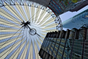 Berlin. 06/14/2018. Modern architecture of the Sony Center at Potsdamer Platz - MyVideoimage.com