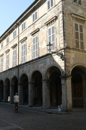 Building degradation in Busseto. Orlandi Palace in Busseto. Stock photos. - MyVideoimage.com | Foto stock & Video footage