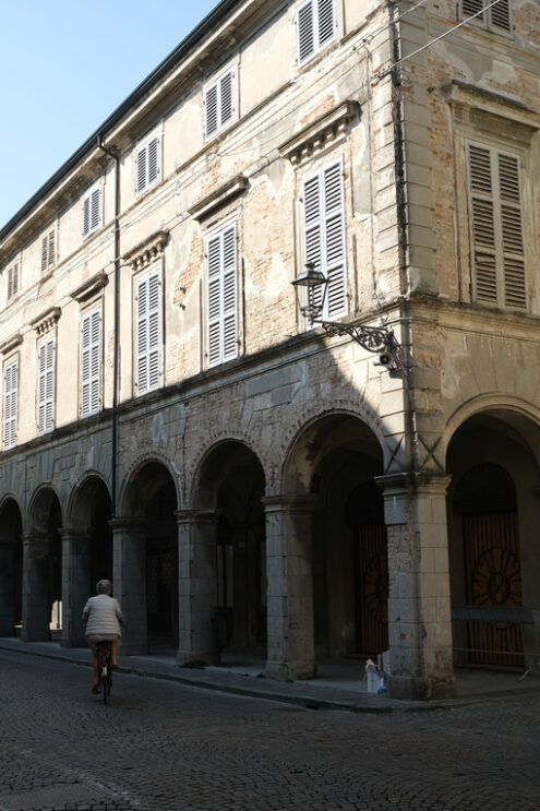 Building degradation in Busseto. Orlandi Palace in Busseto. Stock photos. - MyVideoimage.com | Foto stock & Video footage