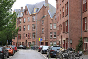 Buildings in the district of Spaarndammerbuurt famous for its ar - MyVideoimage.com