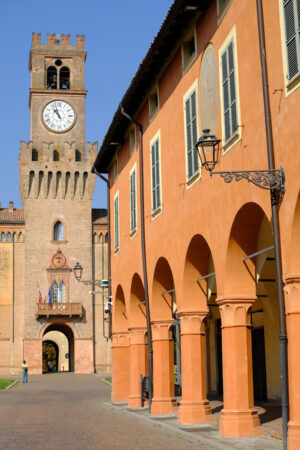 Busseto. Palazzo Rocca Pallavicino, seat of the municipality of Busseto (Parma). Stock photos. - MyVideoimage.com | Foto stock & Video footage