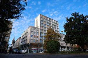 Busto Arsizio, Varese, Lombardia, Italy. About 12/2019. Modern buildings in the city center of Busto Arsizio. Foto Busto Arsizio photo