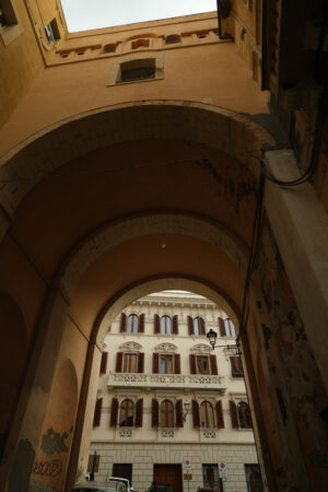 Cagliari building. Arch near the church of Santa Rosalia. Stock photos. - MyVideoimage.com | Foto stock & Video footage