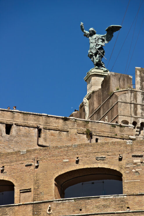 Castel Sant’Angelo (or mausoleum of Hadrian) in Rome. Roma foto. - LEphotoart.com