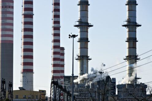 Chimneys of the power plant - MyVideoimage.com