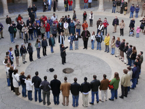 Choir at the Palazzo Carlo in the Alhambra. - MyVideoimage.com