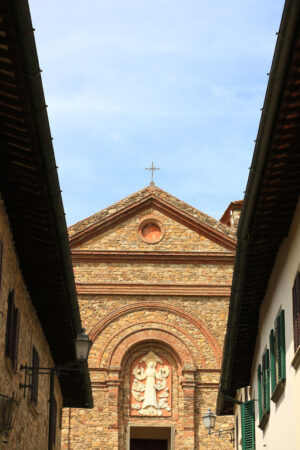 Church of Santa Maria in Panzano in Chianti near Florence. On th - MyVideoimage.com