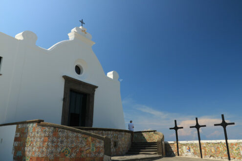 Church of Soccorso in Forio on the island of Ischia near Naples. - MyVideoimage.com