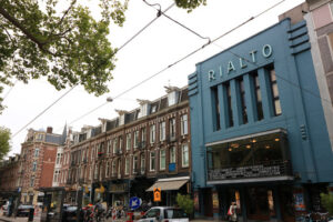 Cinema in Amsterdam. Palaces of the De Pijp district built in the nineteenth century - MyVideoimage.com | Foto stock & Video footage