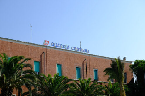 Coast Guard building. Coast Guard Palace. Stock photos. - MyVideoimage.com | Foto stock & Video footage