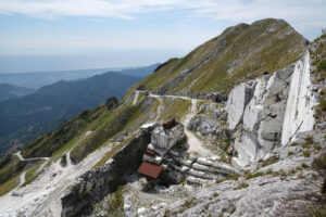 Corchia marble quarry. White marble quarries on Monte Corchia. Stock photos. - MyVideoimage.com | Foto stock & Video footage