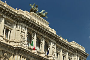 Court of Cassation, Rome. Palace of the Court of Cassation. Foto stock royalty free. - MyVideoimage.com | Foto stock & Video footage