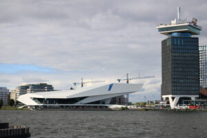 EYE Film Institute Netherlands of Amsterdam. The building was de - MyVideoimage.com