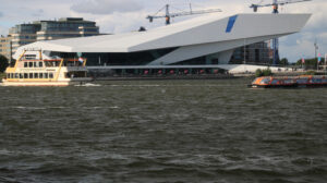 EYE Film Institute Netherlands of Amsterdam. The building was de - MyVideoimage.com