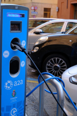 Electric car charging. Electric car charging. Stock photos. - MyVideoimage.com | Foto stock & Video footage