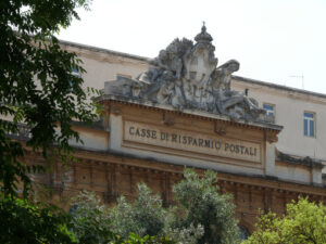 Façade of the building housing Cassa Depositi e Prestiti, formerly Post Savings Banks. - MyVideoimage.com