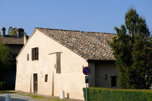 Farmhouse Giuseppe Verdi’s farmhouse. Stock photos. - MyVideoimage.com | Foto stock & Video footage