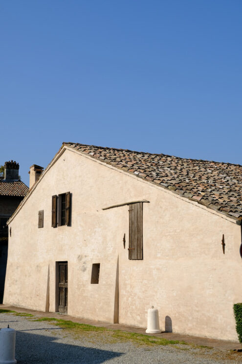 Farmhouse. Facade of Giuseppe Verdi’s farmhouse. Stock photos. - MyVideoimage.com | Foto stock & Video footage