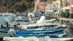 Footage island of fishermen. Procida Island near Naples. Port of Corricella frequented by fishermen.   Video footage. - MyVideoimage.com | Foto stock & Video footage