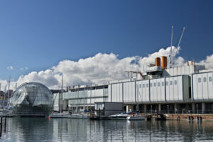 Genoa. Ancient port and aquarium. - MyVideoimage.com | Foto stock & Video footage