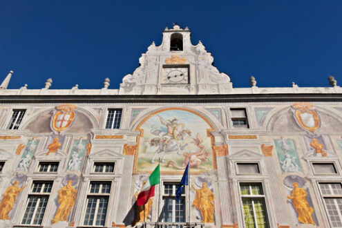 Genoa. Palace of San Giorgio - MyVideoimage.com | Foto stock & Video footage