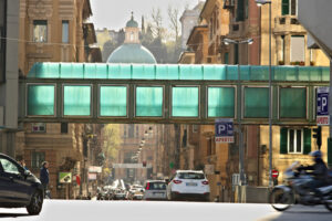 Genoa. Road traffic and pedestrian tunnel. - MyVideoimage.com | Foto stock & Video footage