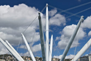 Genoa. The BIGO, panoramic lift. - MyVideoimage.com | Foto stock & Video footage