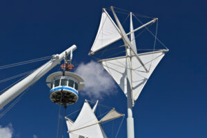 Genoa. The Bigo, panoramic lift. - MyVideoimage.com | Foto stock & Video footage