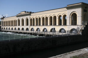 Hydroelectric power plant station on Canale Villoresi - MyVideoimage.com