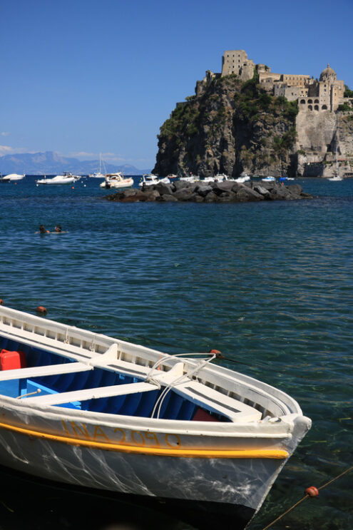 Ischia castle. Ancient Aragonese Castle in Ischia Ponte. Fortification - MyVideoimage.com | Foto stock & Video footage