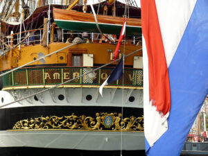 Italian sailing ship. School ship of italian Navy Amerigo Vespucci - MyVideoimage.com | Foto stock & Video footage