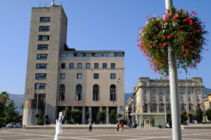 La Spezia town hall. Town Hall of La Spezia, civic palace.  Stock photos. - MyVideoimage.com | Foto stock & Video footage